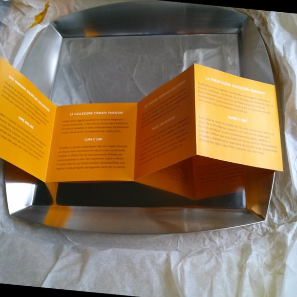 Yamazaki Signature Collection 18/10 Stainless Steel Snack Tray (3 glass inserts) - Picture 15 of 15